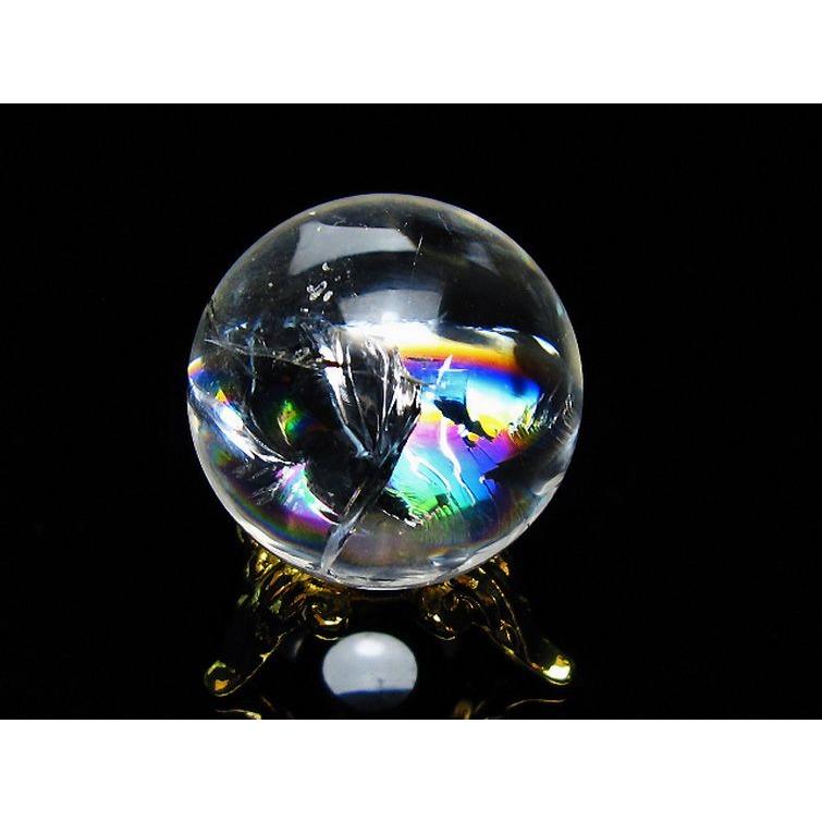 虹入り ヒマラヤ水晶 丸玉 24mm t317-4711 : 誠安天然石専門店 - 通販