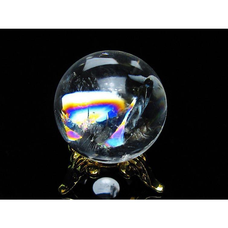 虹入り ヒマラヤ水晶 丸玉 24mm t317-4711 : 誠安天然石専門店 - 通販