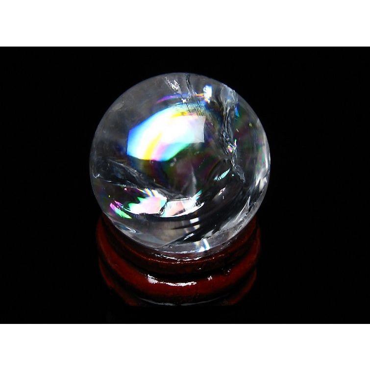 虹入り ヒマラヤ水晶 丸玉 25mm t317-4816 : 誠安天然石専門店 - 通販