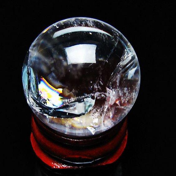虹入り ヒマラヤ水晶 丸玉 26mm t317-5068 : 誠安天然石専門店 - 通販