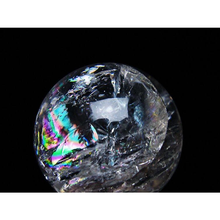 虹入り ヒマラヤ水晶 丸玉 29mm t317-5102 : 誠安天然石専門店 - 通販