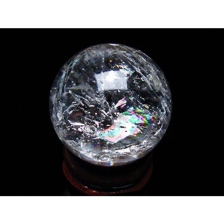 虹入り ヒマラヤ水晶 丸玉 29mm t317-5102 : 誠安天然石専門店 - 通販