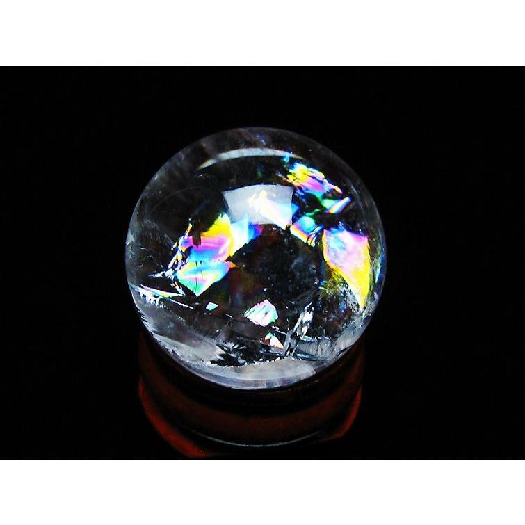 虹入り ヒマラヤ水晶 丸玉 25mm t317-5165 : 誠安天然石専門店 - 通販