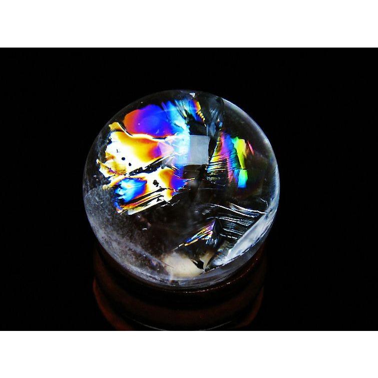 虹入り ヒマラヤ水晶 丸玉 25mm t317-5172 : 誠安天然石専門店 - 通販