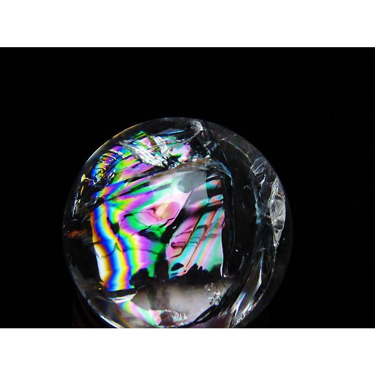 虹入り ヒマラヤ水晶 丸玉 25mm t317-5407 : 誠安天然石専門店 - 通販