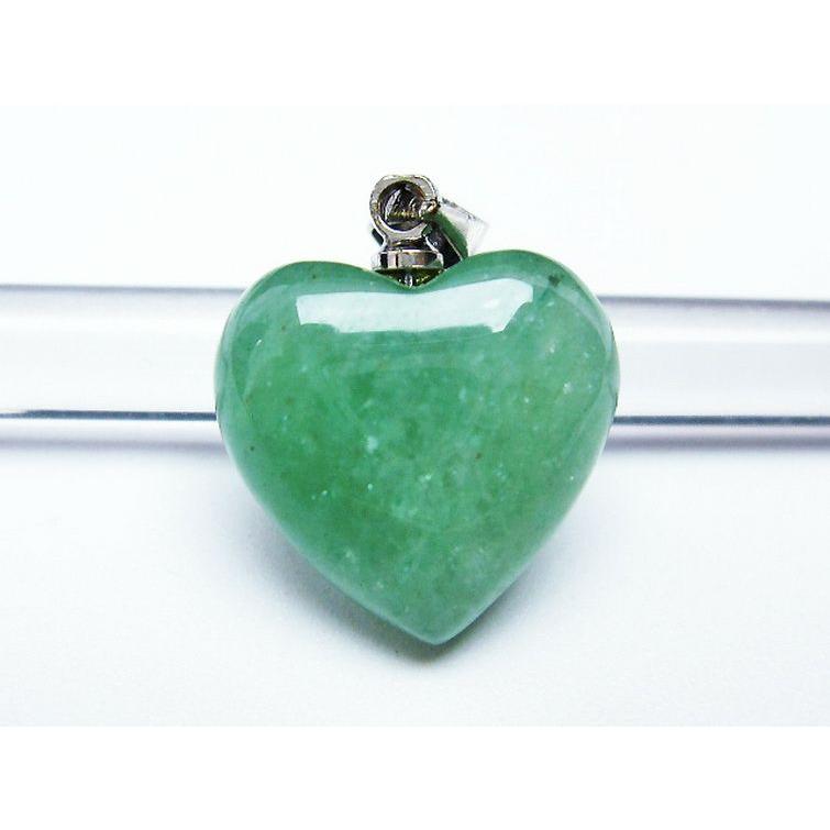 インド翡翠 ハート ペンダント t328-1505 : 誠安天然石専門店 - 通販