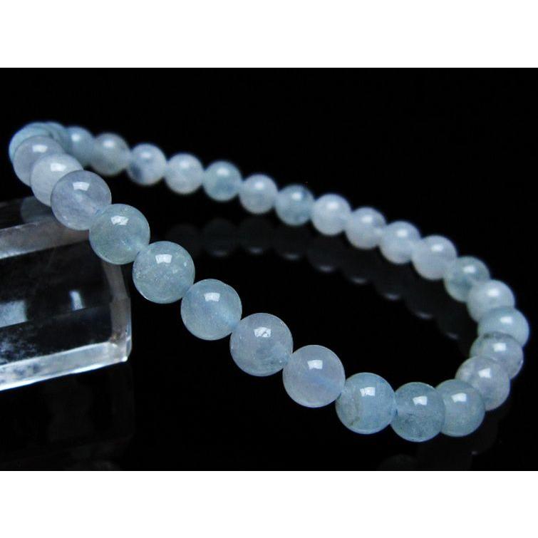 アクアマリン ブレスレット 6mm t35-20331 : 誠安天然石専門店 - 通販