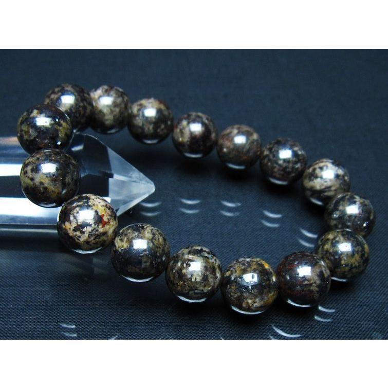 コンドライト「サハラNWA869隕石」 ブレスレット 12mm t352-1766 : 誠 