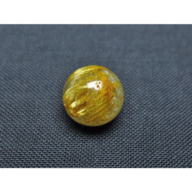 ゴールドタイチンルチル入り 水晶 丸玉 10mm t355-1107 : 誠安天然石