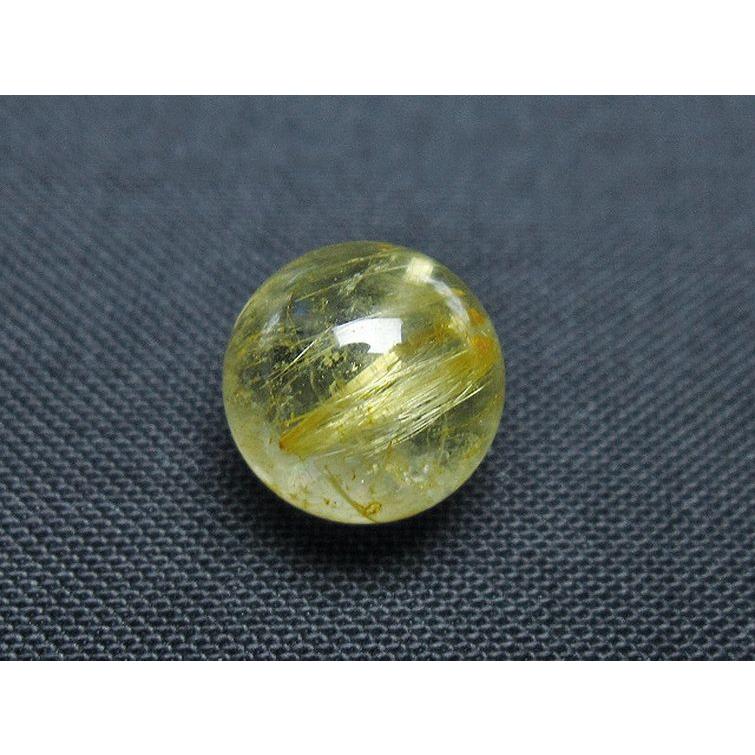 ルチルクォーツ 丸玉 ゴールドタイチンルチル水晶 10mm t355-1152 : 誠