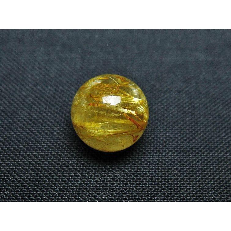 ルチルクォーツ 丸玉 ゴールドタイチンルチル水晶 10mm t355-1457 : 誠