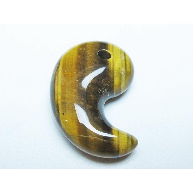 タイガーアイ※黄虎目石 勾玉 t356-1772 : 誠安天然石専門店 - 通販