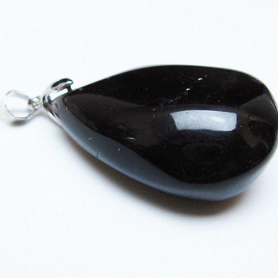 モリオン 純天然 黒水晶 ペンダント t359-1912 : 誠安天然石専門店