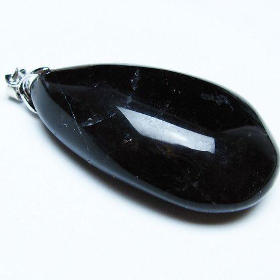 モリオン 純天然 黒水晶 ペンダント t359-1978 : 誠安天然石専門店