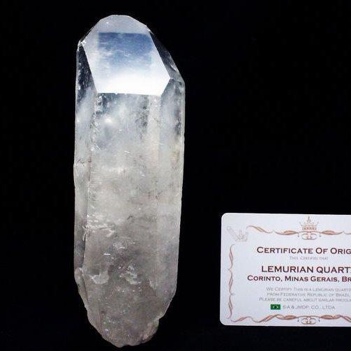 レムリアンシード水晶 原石 ミナスジェライス州コリント産 ※証明書付き