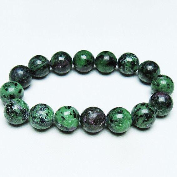 ルビーインゾイサイト ブレスレット 14mm t372-3456 : 誠安天然石専門
