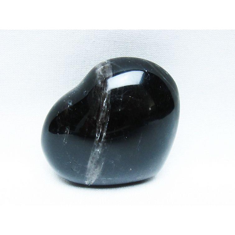 モリオン 純天然 黒水晶 ハート 置物 t375-5149 : 誠安天然石専門店