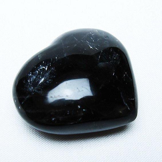 モリオン 純天然 黒水晶 ハート 置物 t375-5238 : 誠安天然石専門店