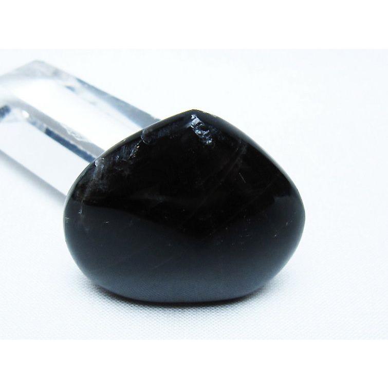 モリオン 純天然 黒水晶 ハート 置物 t375-5267 : 誠安天然石専門店