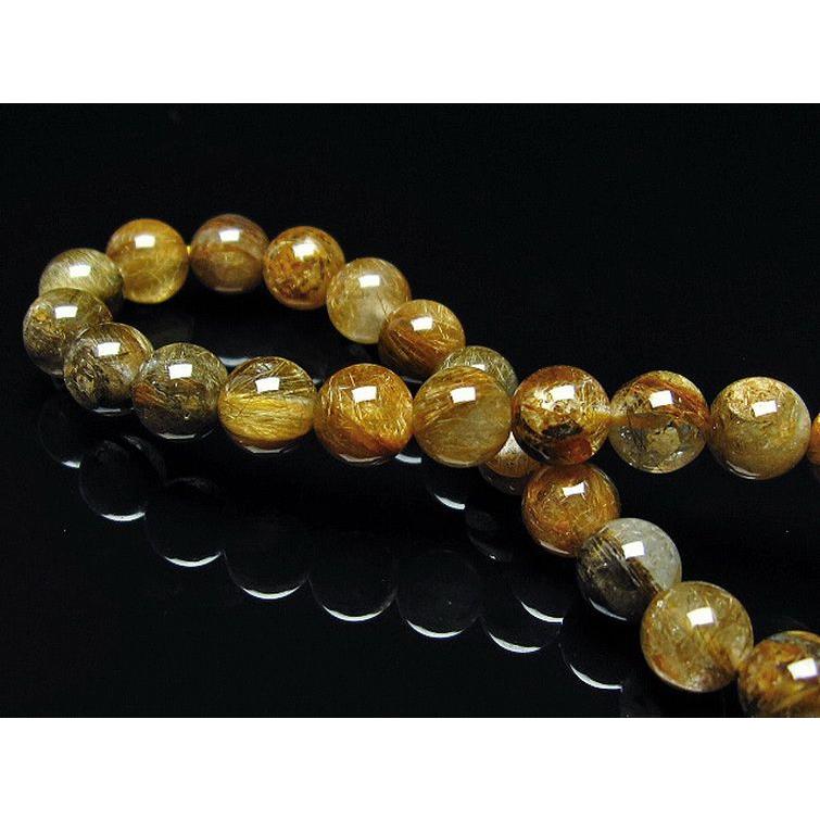 ルチルクォーツ ブレスレット 放射金針ルチル 8mm t38-1277 : 誠安