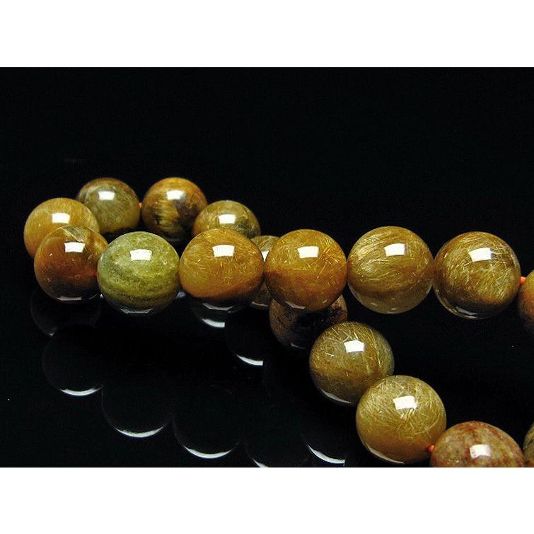 ルチルクォーツ ブレスレット 放射金針ルチル 11mm t38-1312 : 誠安