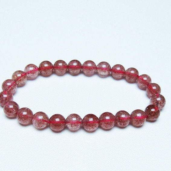 アフリカンストロベリークォーツ ブレスレット 8mm t381-2567 : 誠安