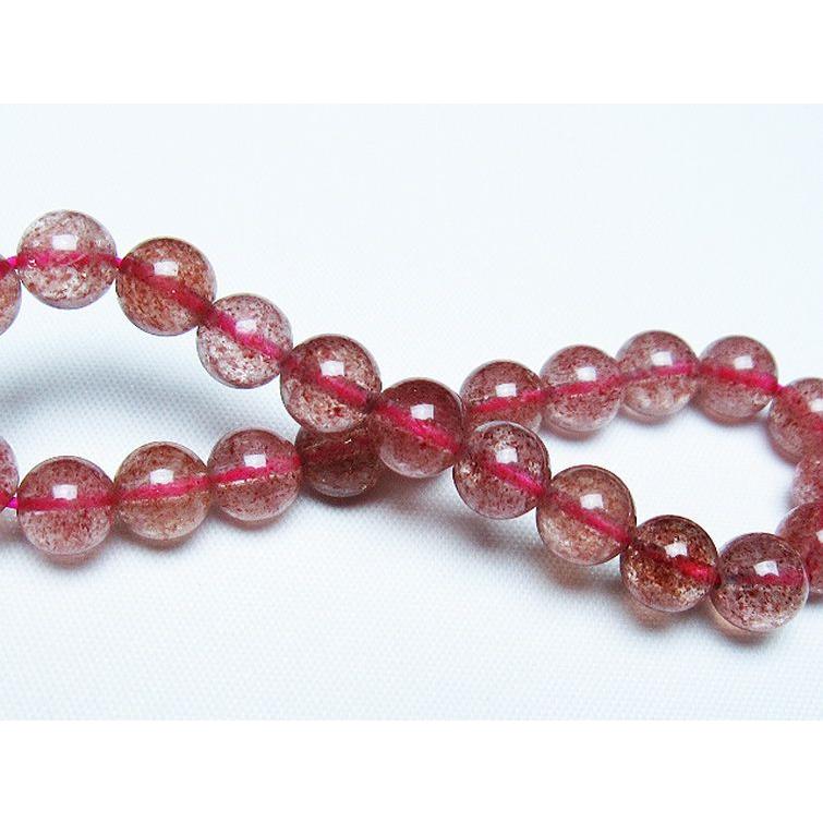 アフリカンストロベリークォーツ ブレスレット 8mm t381-2567 : 誠安