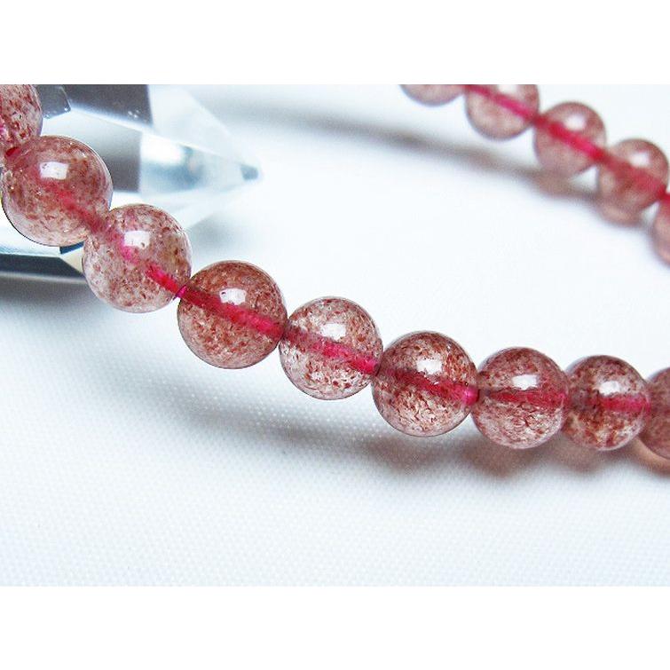 アフリカンストロベリークォーツ ブレスレット 8mm t381-2567 : 誠安