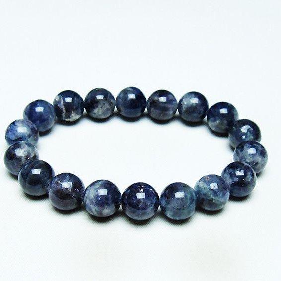 アイオライト ブレスレット 11mm t383-4707 : 誠安天然石専門店 - 通販