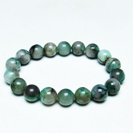 エメラルド ブレスレット 11mm t398-8947 : 誠安天然石専門店 - 通販