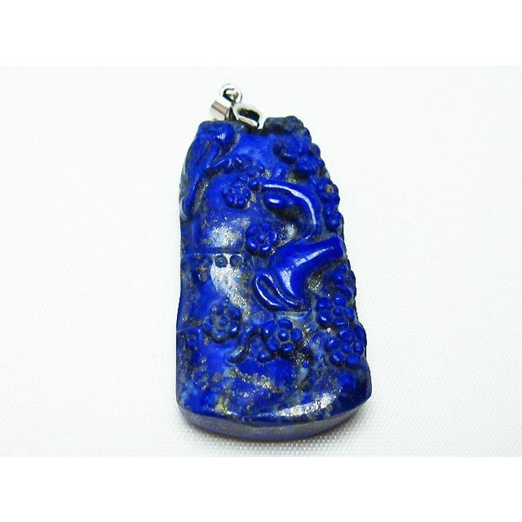 ラピスラズリ ペンダント t411-5204 : 誠安天然石専門店 - 通販