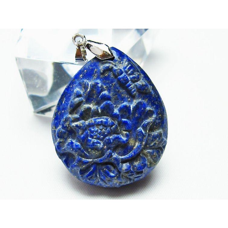 ラピスラズリ ペンダント t411-5214 : 誠安天然石専門店 - 通販