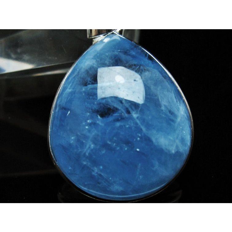 リツプラネタリウムのようなインクル☆非加熱アクアマリン☆ペンダント