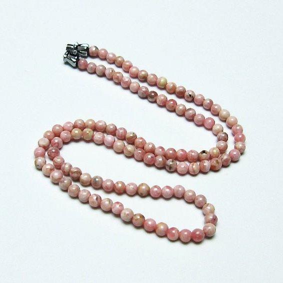 インカローズ ロードクロサイト ネックレス 4mm t423-1553 : 誠安