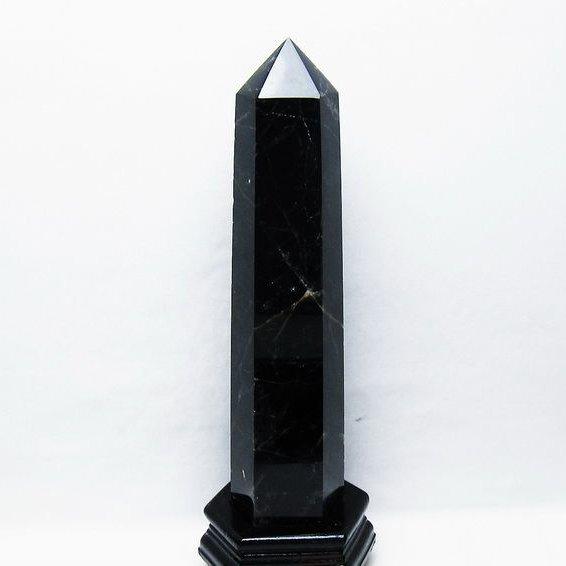 1.7Kg モリオン 純天然 黒水晶 六角柱 t43-8234 : 誠安天然石専門店