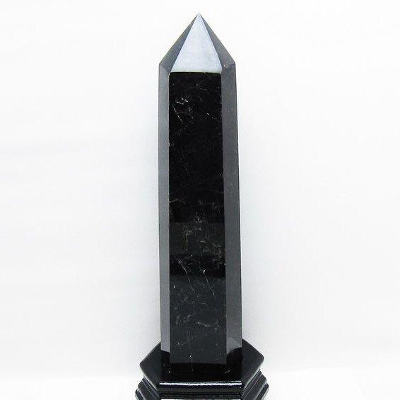 1.9Kg モリオン 純天然 黒水晶 六角柱 t43-8684 : 誠安天然石専門店