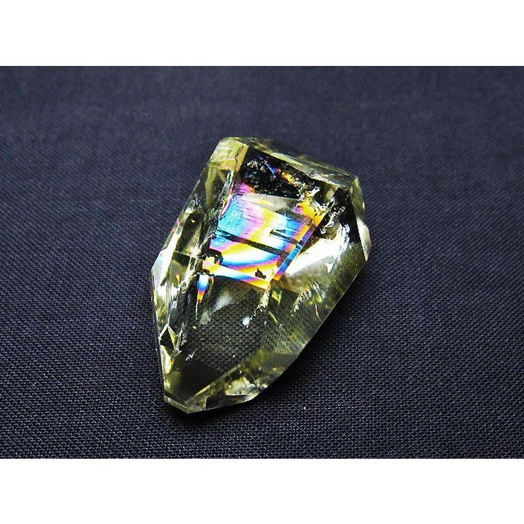 虹入り 黄水晶(シトリン) 原石 t436-2995 : 誠安天然石専門店 - 通販