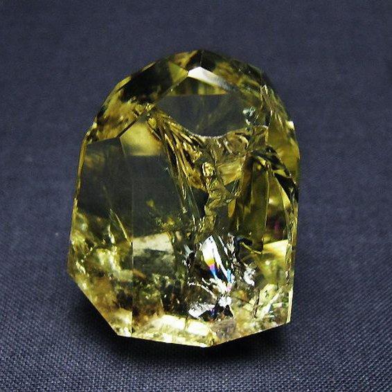 虹入り 黄水晶(シトリン) 原石 t436-3066 : 誠安天然石専門店 - 通販