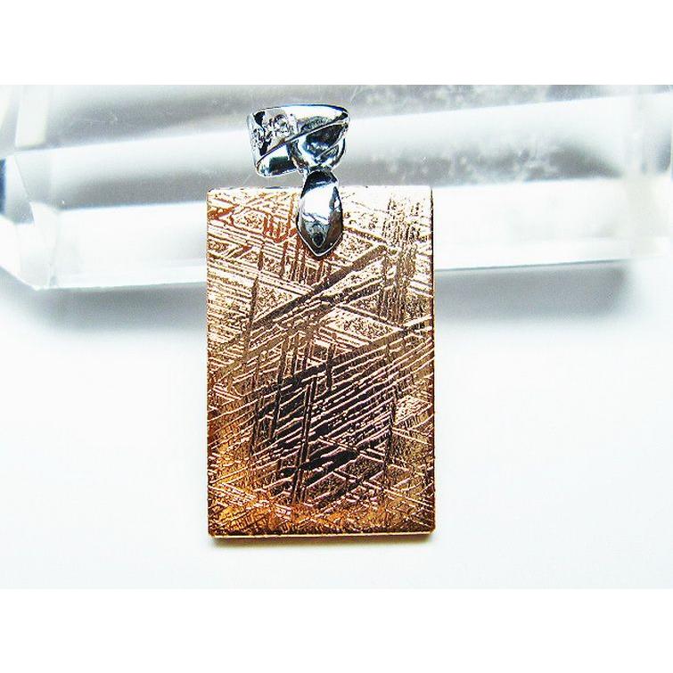 ピンクゴールドギベオン メテオライト ペンダント t452-3161 : 誠安