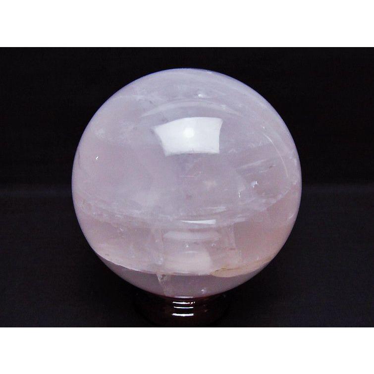 1.7Kg ローズクォーツ 丸玉 113mm t456-15287
