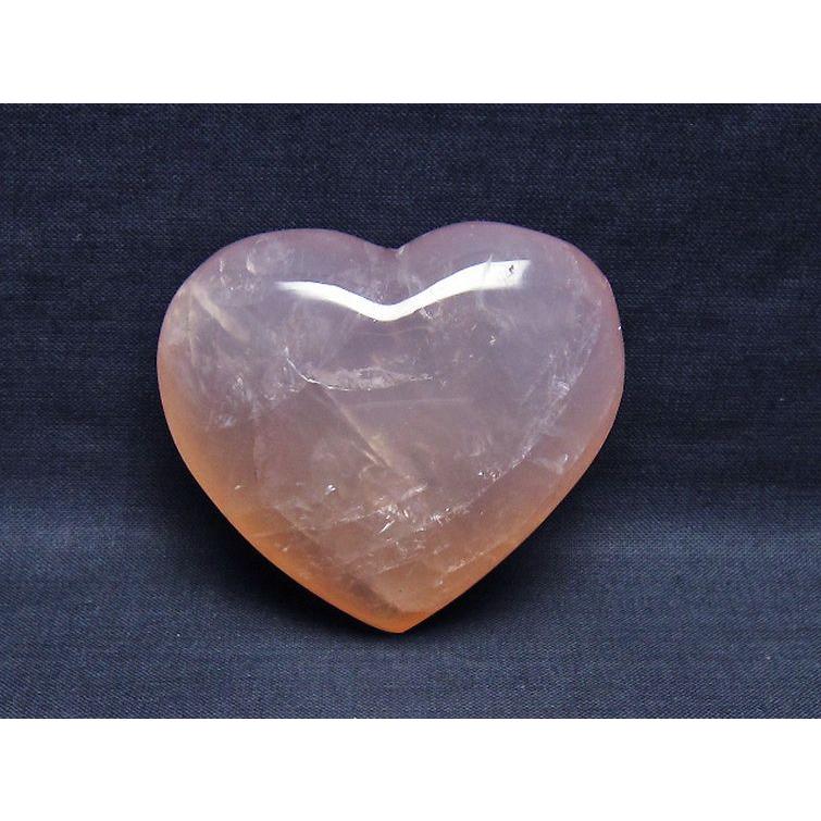 ローズクォーツハート 置物 t457-4364 : 誠安天然石専門店