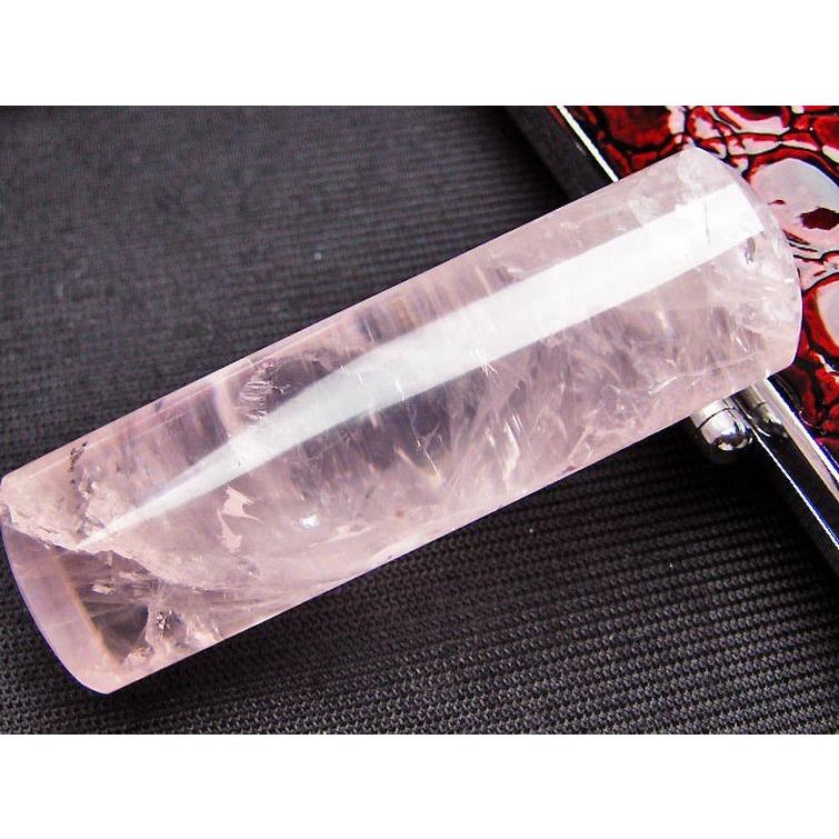 ローズクォーツ 印材 (18mm) 紅水晶 貴石印 パワーストーン 天然石 t46
