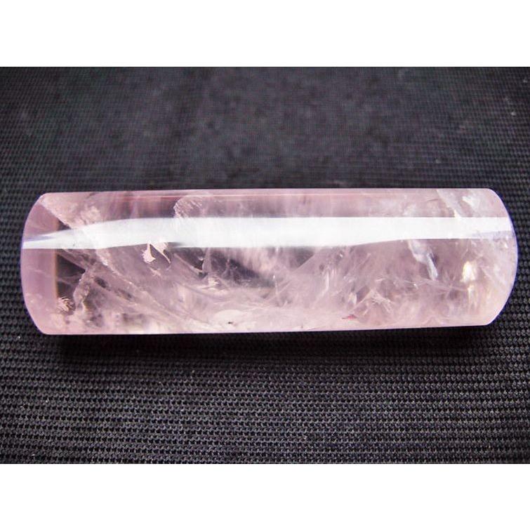 天然石 印材 ローズクォーツ 印材 (18mm) 紅水晶 貴石印 パワーストーン 天然石 t46