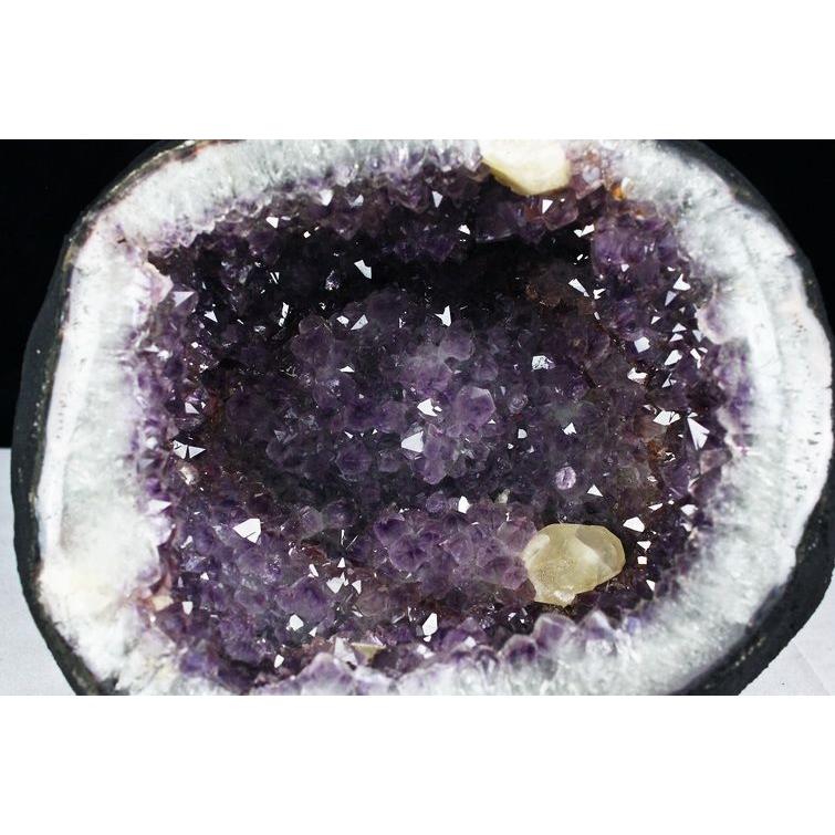 16.4Kg サークルジオード アメジストドーム カルサイト共生 ウルグアイ