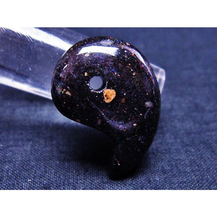ブラックオパール 勾玉 t468-328 : 誠安天然石専門店 - 通販 - Yahoo