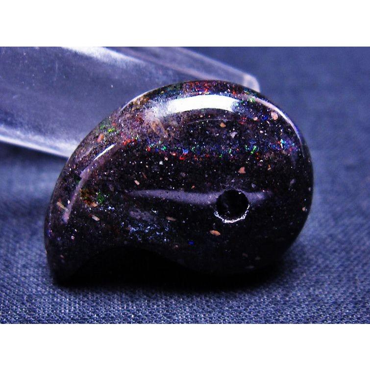 ブラックオパール 勾玉 t468-328 : 誠安天然石専門店 - 通販 - Yahoo