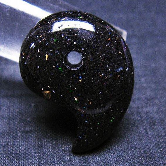 ブラックオパール 勾玉 t468-416 : 誠安天然石専門店 - 通販