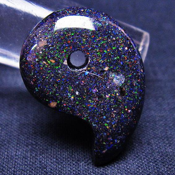 ブラックオパール 勾玉 t468-477 : 誠安天然石専門店 - 通販 - Yahoo