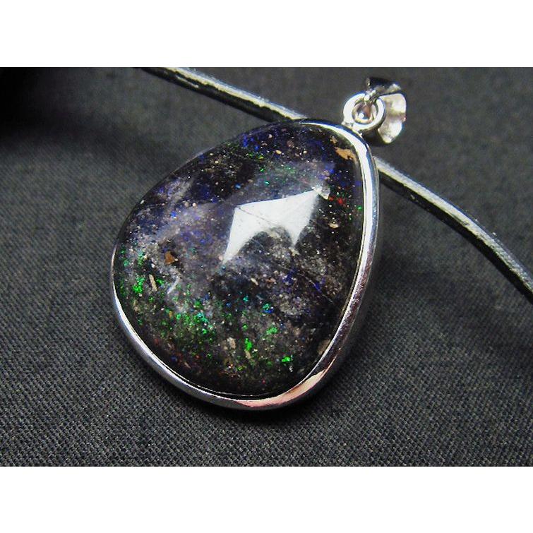 ブラックオパール ペンダント t468-509 : 誠安天然石専門店 - 通販