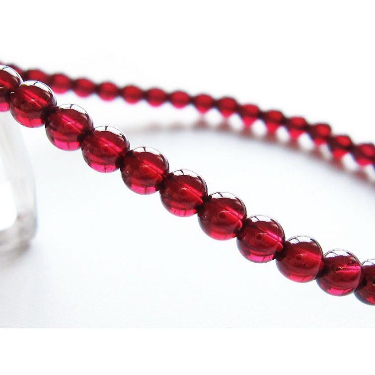ガーネット ブレスレット 4mm t483-7816 : 誠安天然石専門店